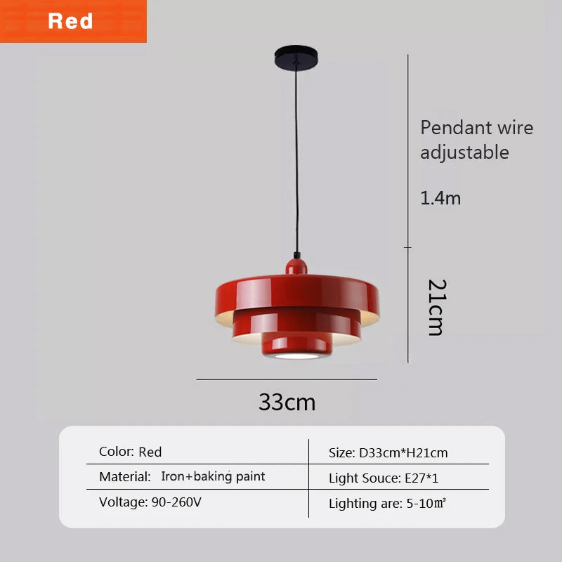 Medieval Retro LED Ceiling Chandelier Orange Pendant Lamp Dining Room Restaurant Home Decor Lighting for Cafe Bar Hanging Lights
