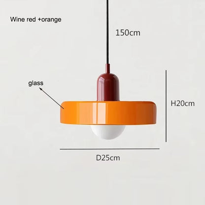 Nordic Glass Bauhaus Dining Room Chandelier Living Room Bedroom Bar Retro Coffee Shop Decoration Chandelier Lighting Fixtures