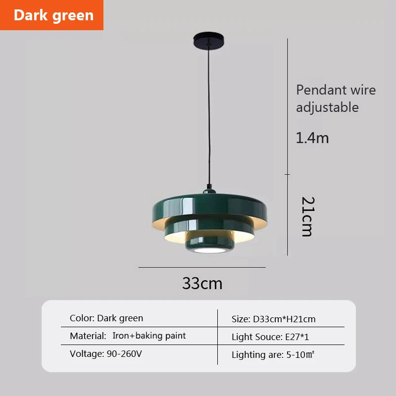 Medieval Retro LED Ceiling Chandelier Orange Pendant Lamp Dining Room Restaurant Home Decor Lighting for Cafe Bar Hanging Lights