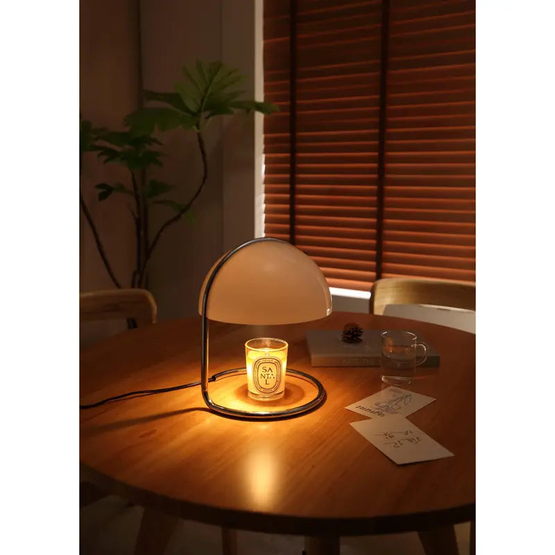 Curva Candle Warmer Lamp - Bauhaus Glass Design, Ideal for Decor & Fragrance, Retro Style Lighting