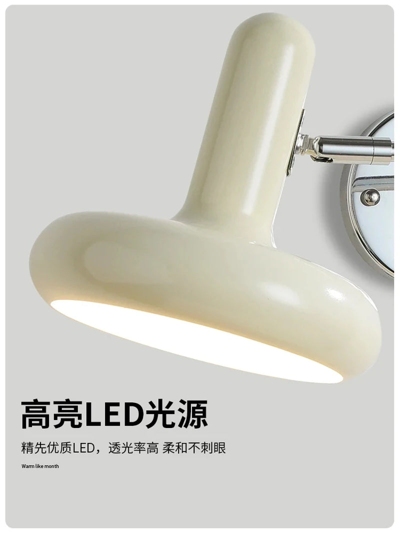 Nordic Modern Retractable Rotatable Swinging Retractable Wall Lamp Bedroom Bedside Lamp Sliding Reading and Working Lamp