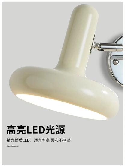 Nordic Modern Retractable Rotatable Swinging Retractable Wall Lamp Bedroom Bedside Lamp Sliding Reading and Working Lamp